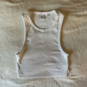 TNA by Aritzia Classic White Sleeveless Top